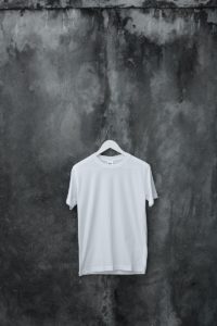 white crew neck t-shirt